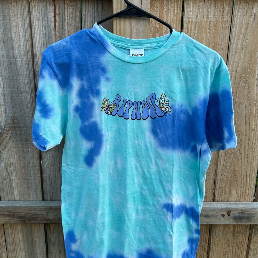 Ripndip Blue Tie-Dye Short Sleeve Tee